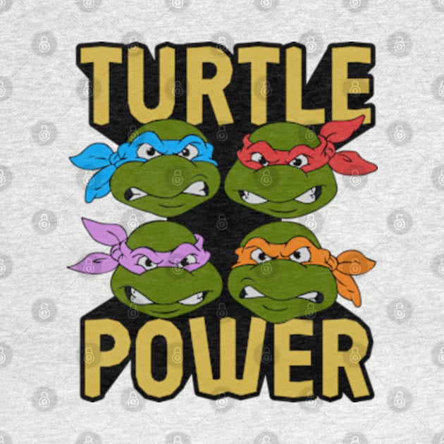 Leonardo, Donatello, Raphael and Michelangelo have The Turtle Power by DaveLeonardo